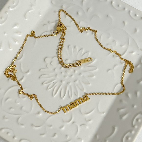 Mom Gift Necklace Mom Necklace Initial Mommy Necklace Mom Gift From Daug… - Picture 3 of 9